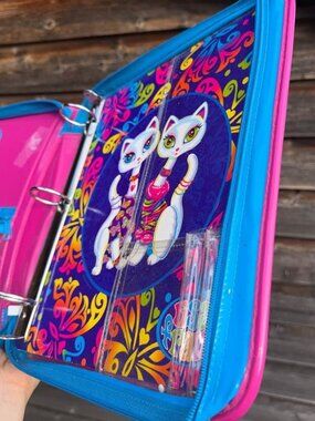 1990s Lisa Frank Siamese twins trapper keeper. See ALL photos!